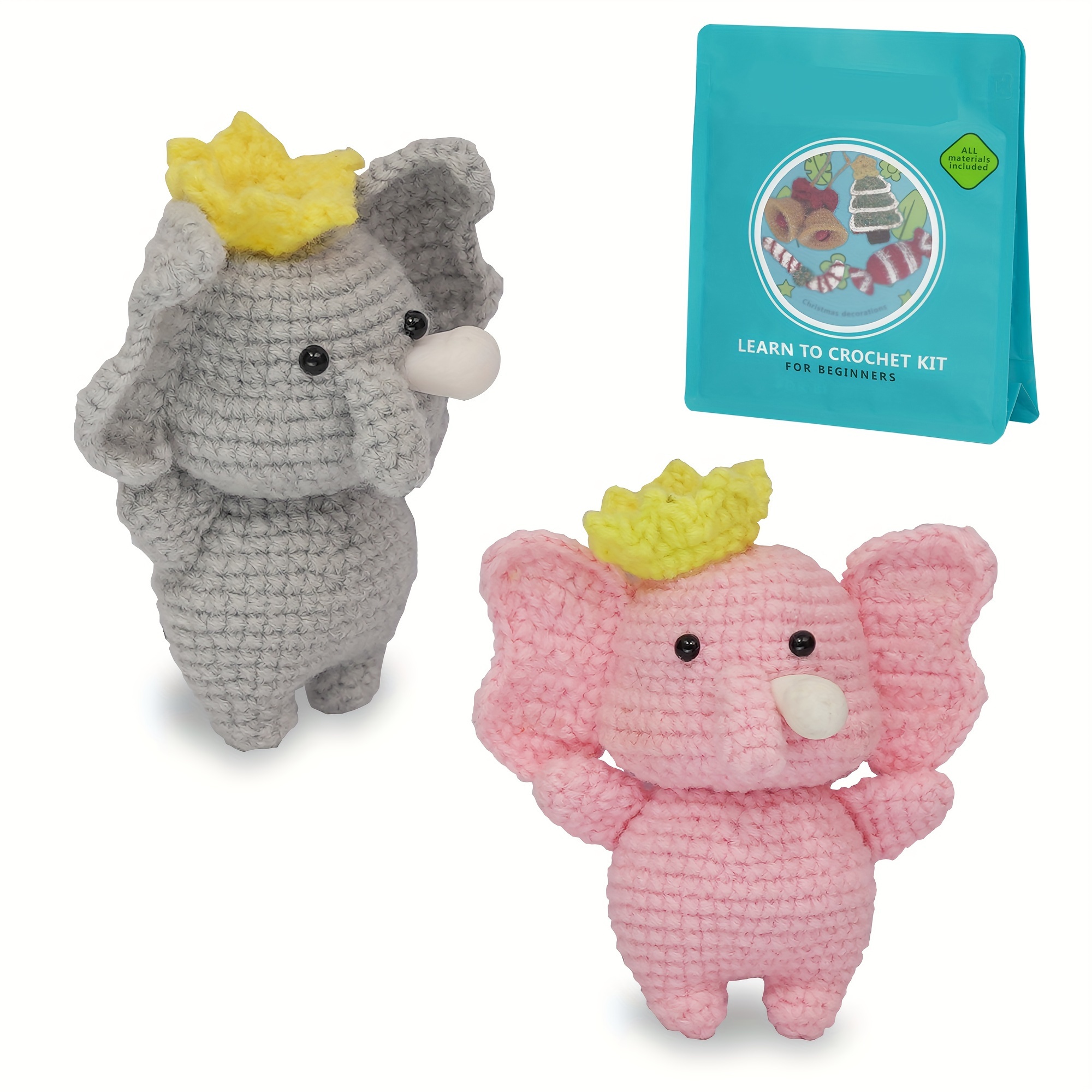 KAPUNOS Crochet Animal Kit for Beginners 3 Pattern Animals-Owl, Penguin,  Frog, Kids Adults, Crochet Starter Kit - Crochet Kit with Step-by-Step  Video
