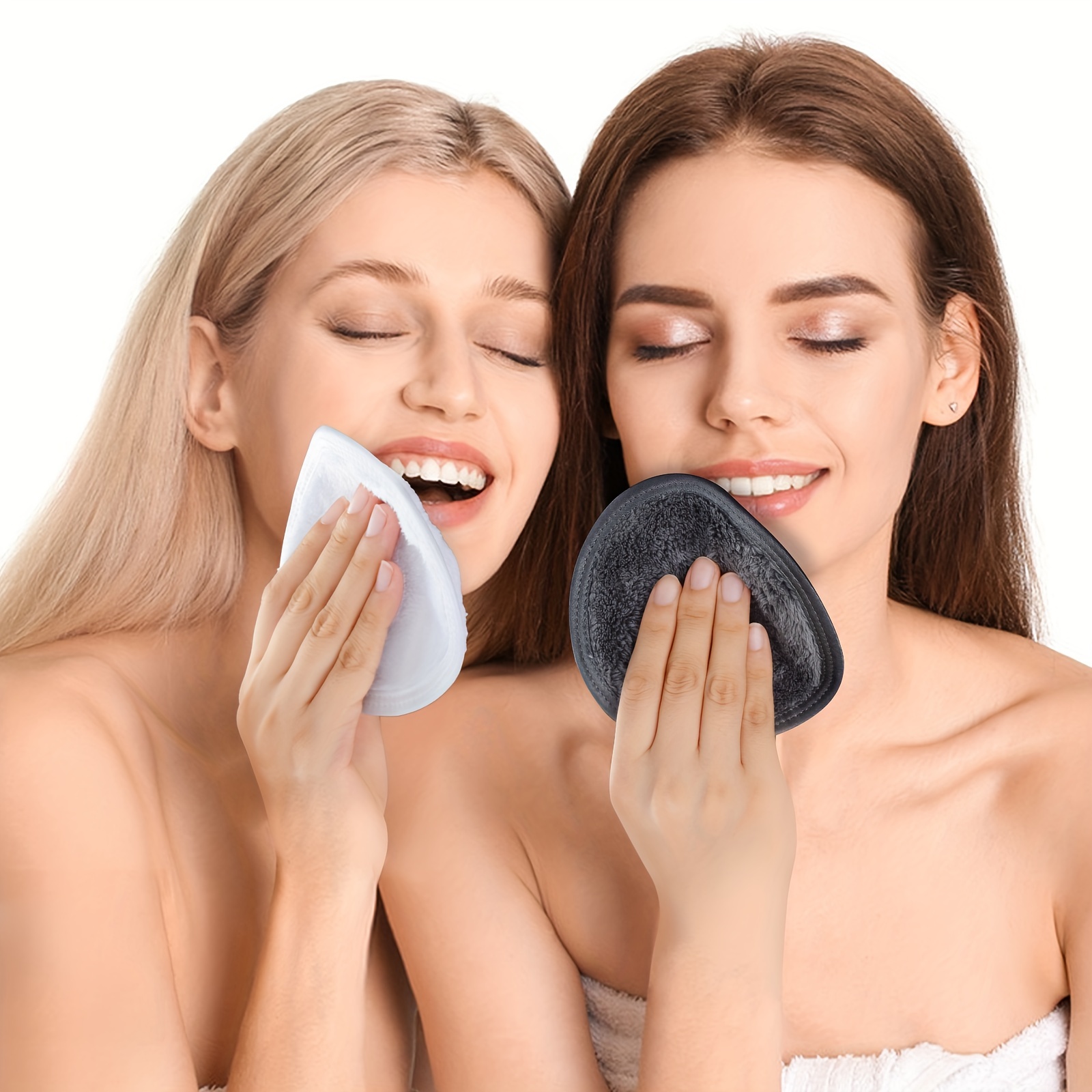 Discos Desmaquillantes Reutilizables | 24 piezas + 1 Bolsas de Lavandería |  Toallitas Desmaquillantes Lavables | Maquillaje de Limpieza Facial