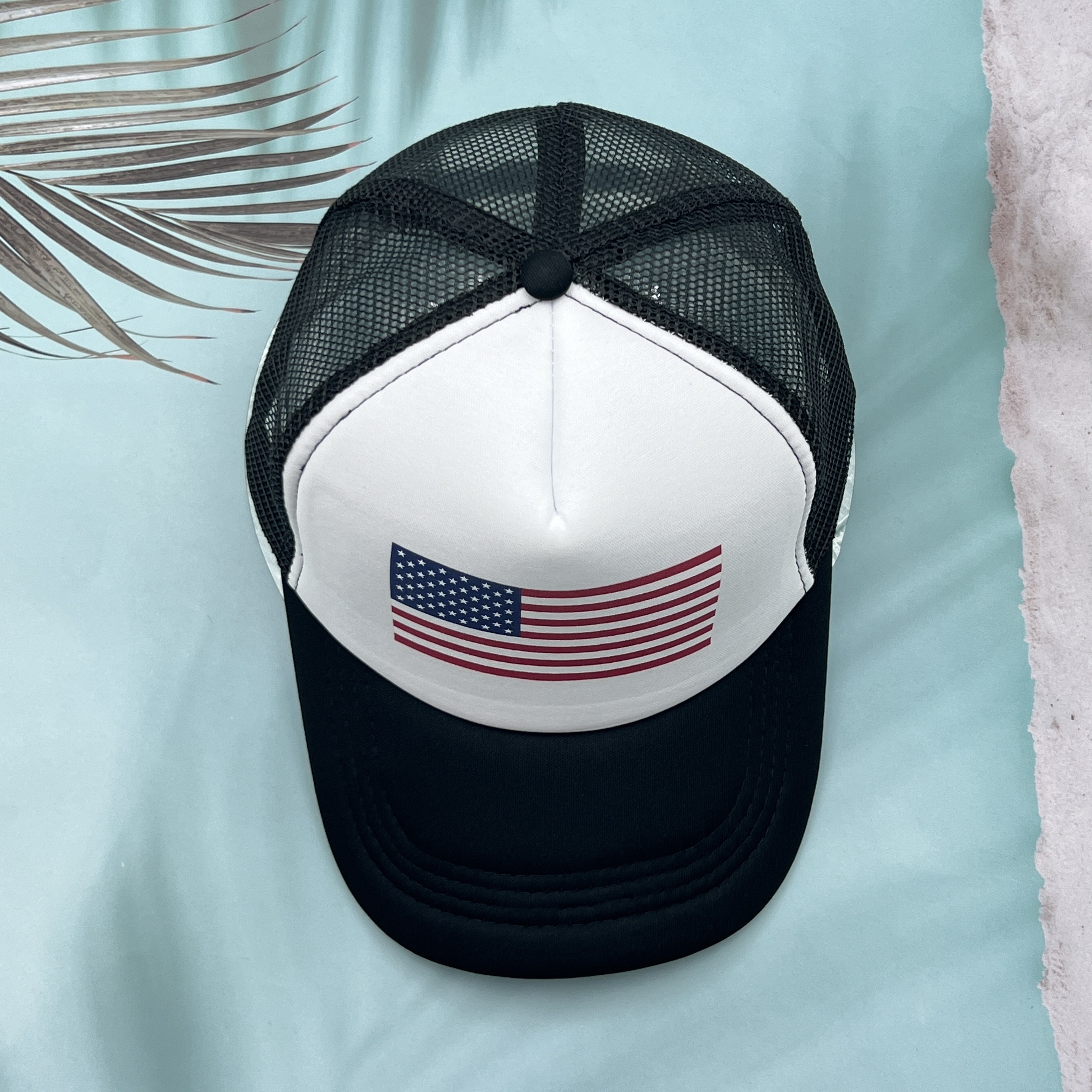 Show Your Patriotism In Style 1pc American Flag Print Trucker Hat
