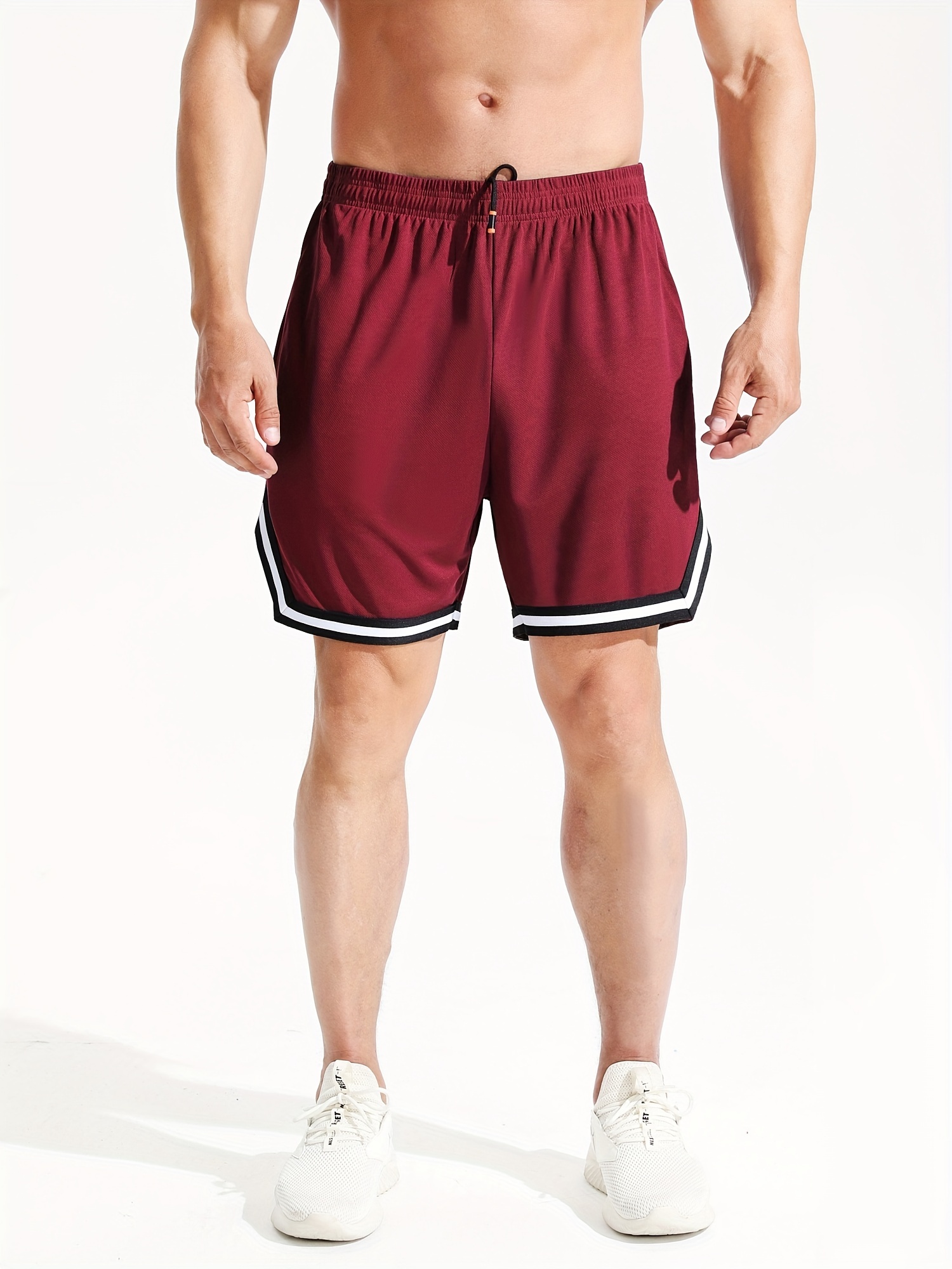 Men's Quick Drying Breathable Running Shorts Casual Elastic - Temu Canada