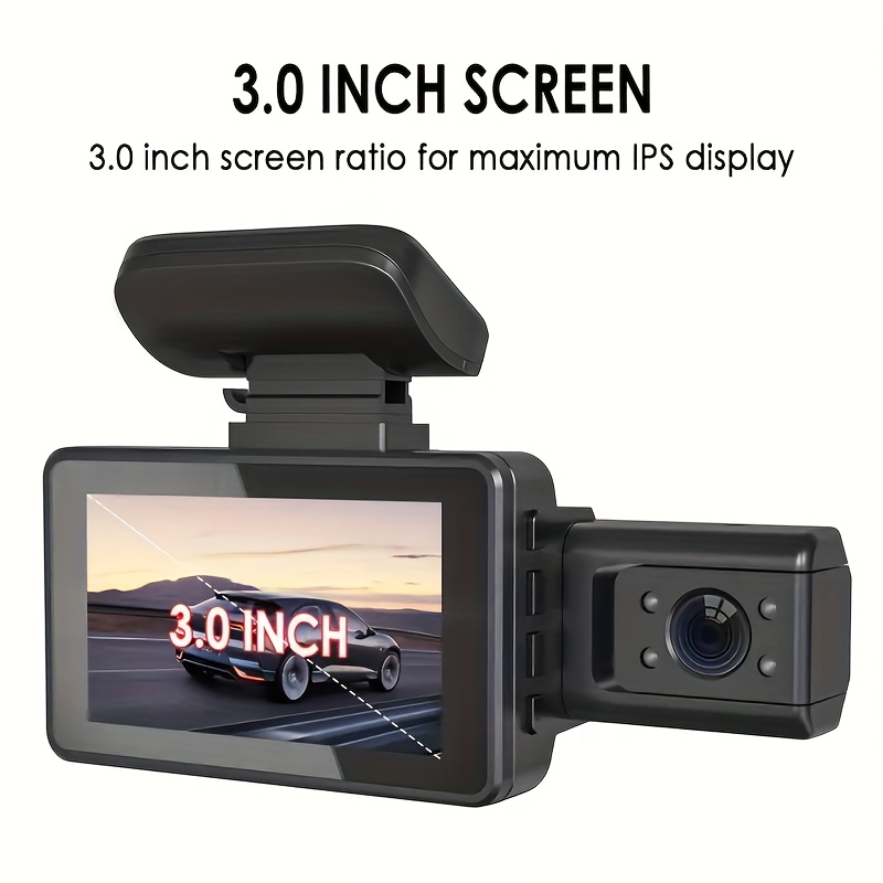 Dash Cam Front and Rear Inside 3 Camera Car DVR Black Box 1080P
