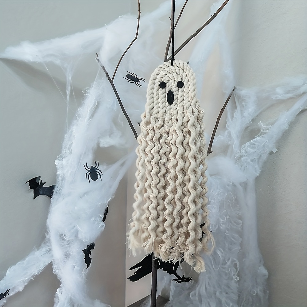 Halloween Decorative Hanging Ornaments Hand woven White - Temu