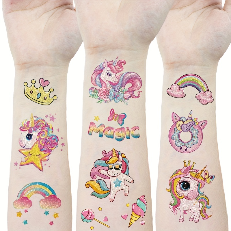 6 pz bambini fai da te tatuaggio penne disegno a mano tatuaggio
