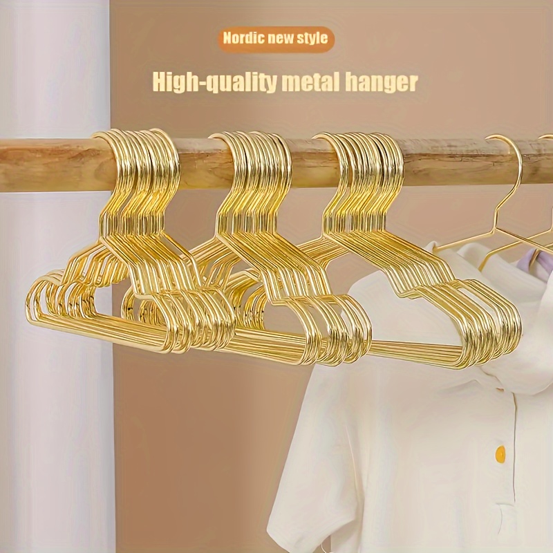 5pcs Clothes Hangers Nordic Luxury Metal Hanger Durable