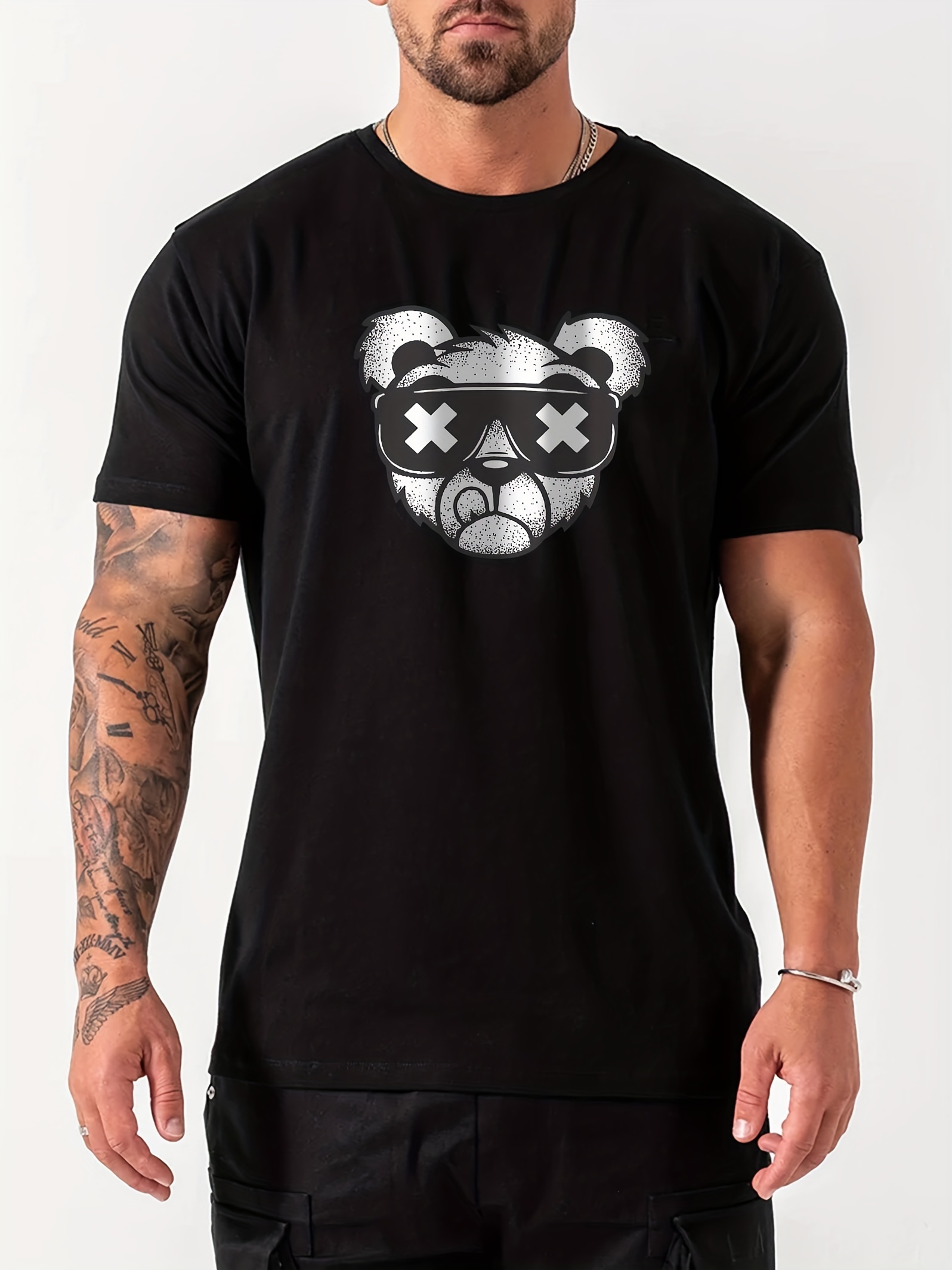 T shirt masculina estampada com estampa de desenho animado e - Temu Portugal