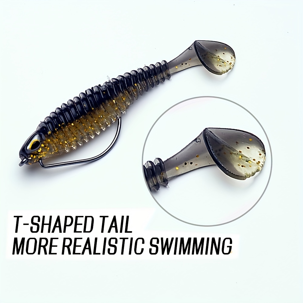 Soft Fishing Lures Paddle Tail Swimbaits Soft Plastic Lures - Temu