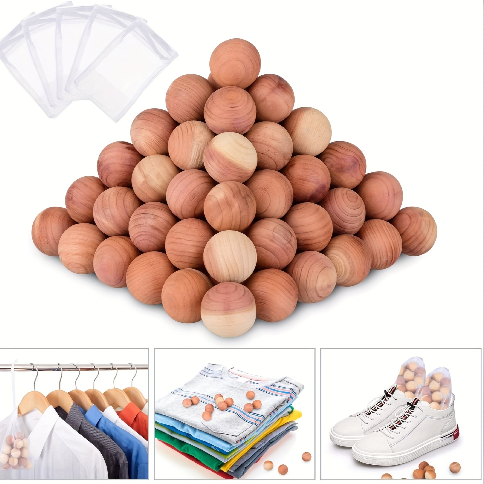 1 Bag Moth Balls Moth Proof Mildew Proof Wood Block Camphor Pill