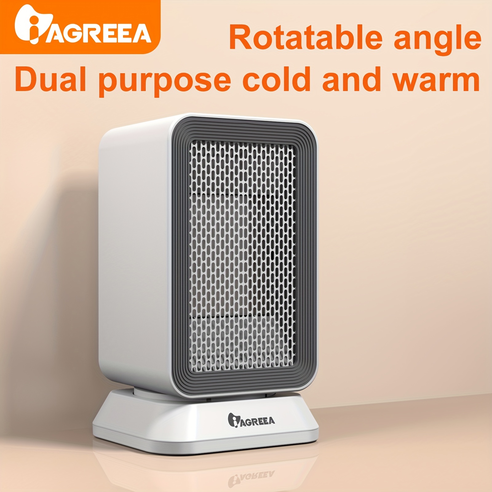 Iagreea Heater, Ceramic Heater,, Automatic Thermostat Timer, Portable  Electric Oscillation Heater, Adjustable Thermostat, Overheating And Tipping  Protection, Suitable For Indoor Use - Temu