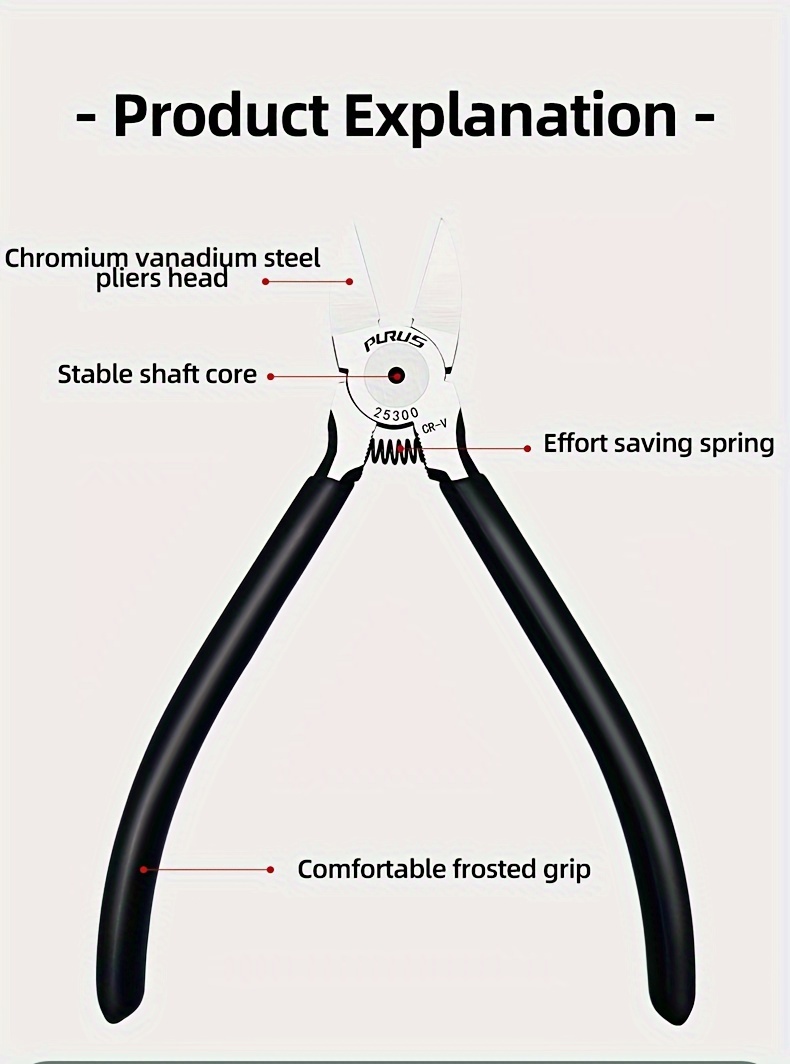 Purus Premium Nozzle Pliers Oblique Pliers Midget Diagonal - Temu