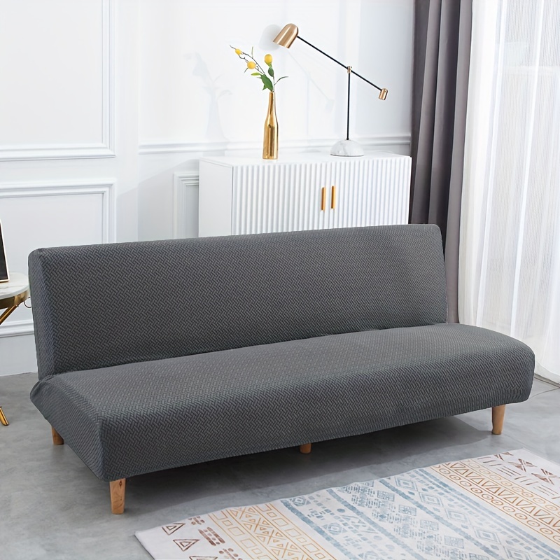 TEMU 1pc T-jacquard Sofa Bed Cover Armless Sofa Cover