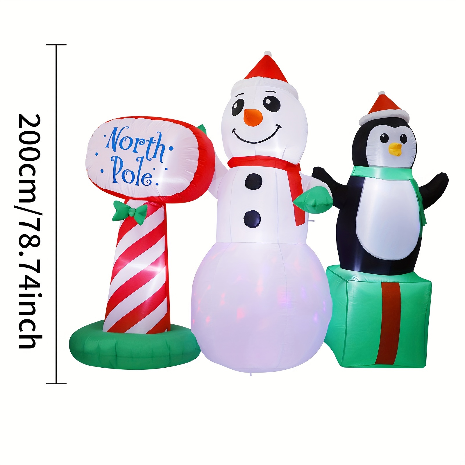 6ft LED Inflatable Yeti Christmas Decoration