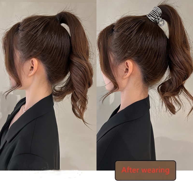 simple high ponytail high end hairpin Temu United Kingdom