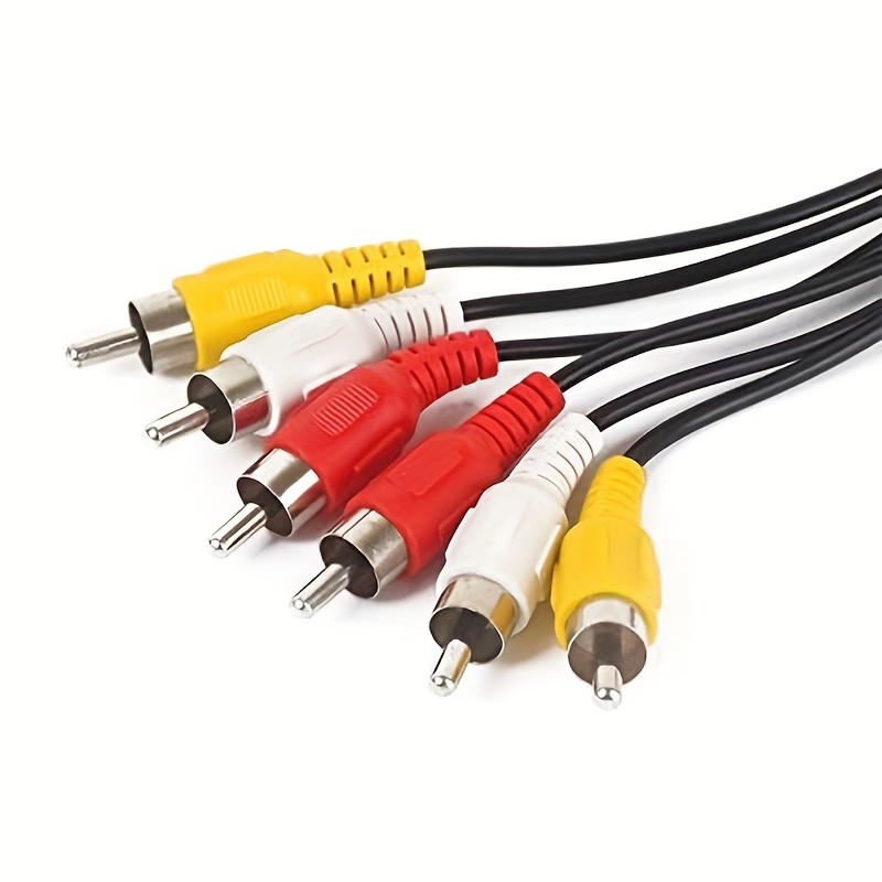  Cable componente de 6 pies con video RGB (rojo, verde, azul) y  audio estéreo (blanco y rojo) : Electrónica