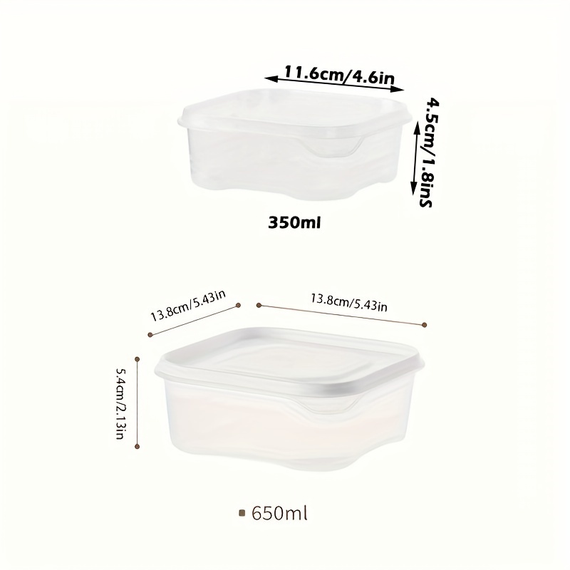 Food Container Lunch Storage Box 650ml/350ml Lunch Box Large