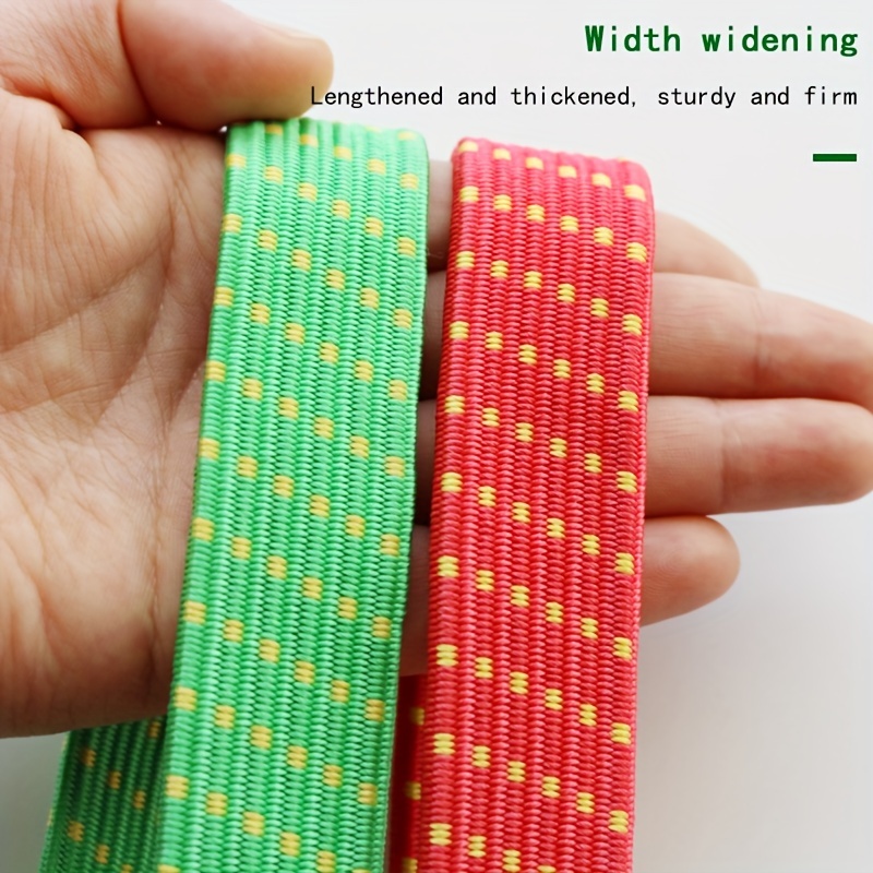 Thick Widened Flat Rubber Strap Elastic Rope with Hooks to Fix