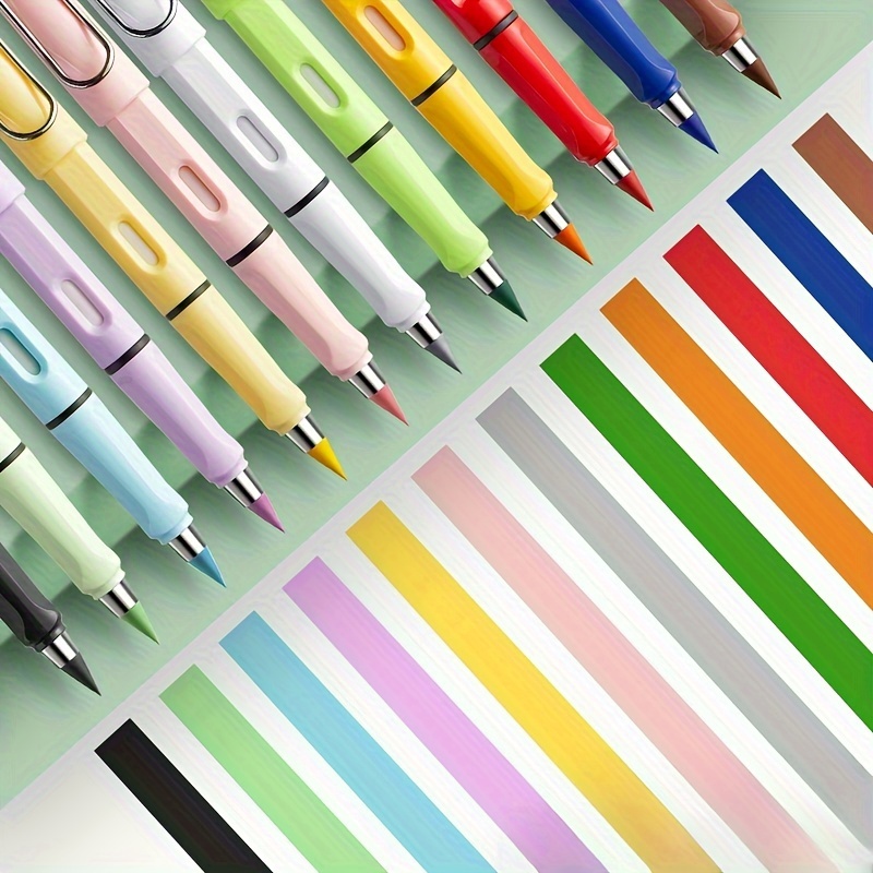 4 Pencils + 36 Colored Heads Pencils Colored Permanent - Temu