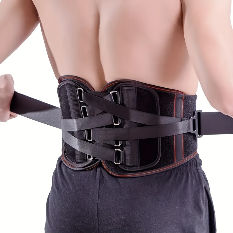 Cinto de apoio ortopédico corset voltar cinta lombar homens