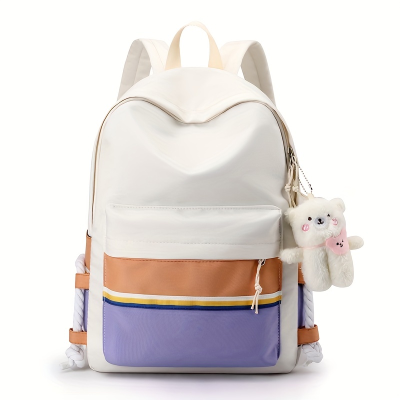 Zaino Scolastico Kawaii Freie Liebe Bianco Per Ragazze - Simpatico E Estetico