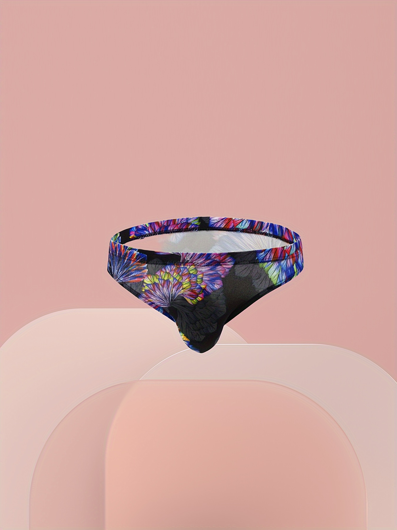 Men's Sexy Solid Color Underwear U shaped Convex Pouch Low - Temu