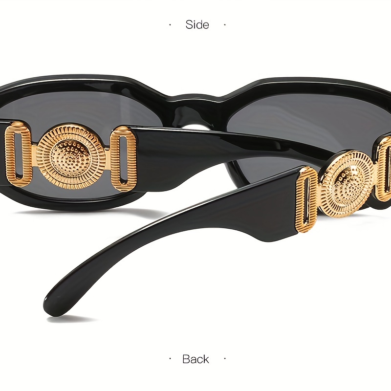 Small Frame Polygonal Black Sunglasses Vintage Women Sports - Temu