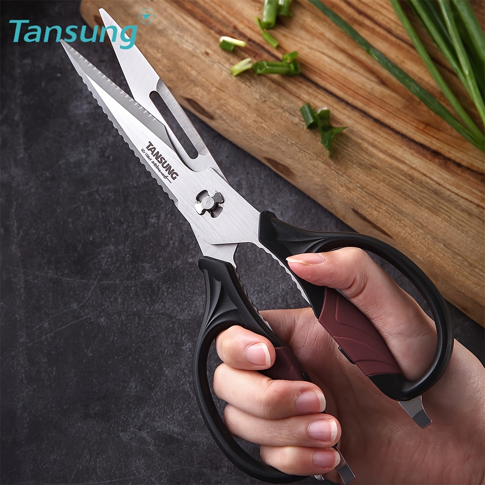 Tansung Multipurpose Kitchen Shears, Heavy Duty German Stainless Steel Food  Scissors For Cutting Meat Poultry Chicken Vegetable, Plus Handy Onion  Slicing Holder, Today's Best Daily Deals