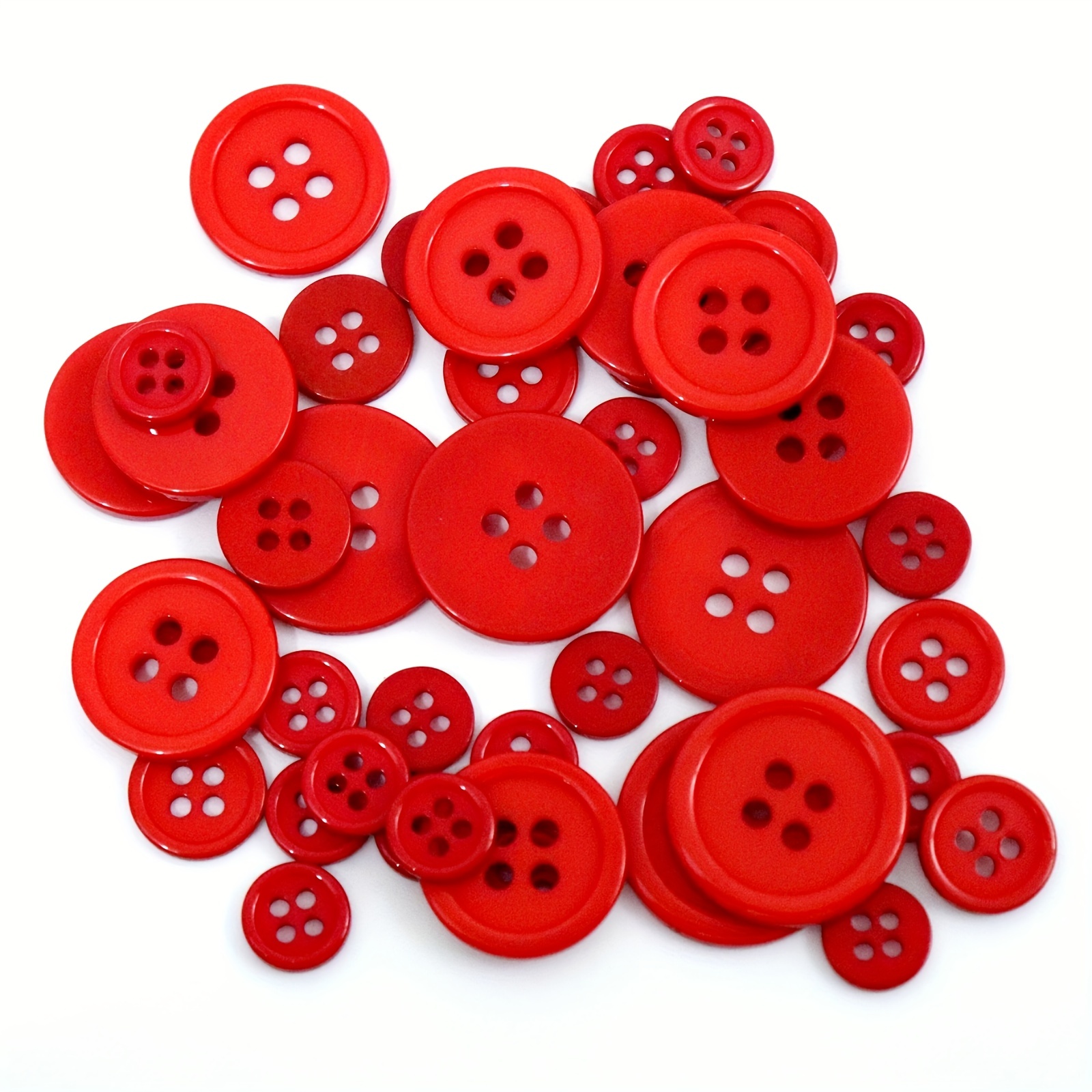 45pcs Resin Button Basic Sewing Buttons for DIY
