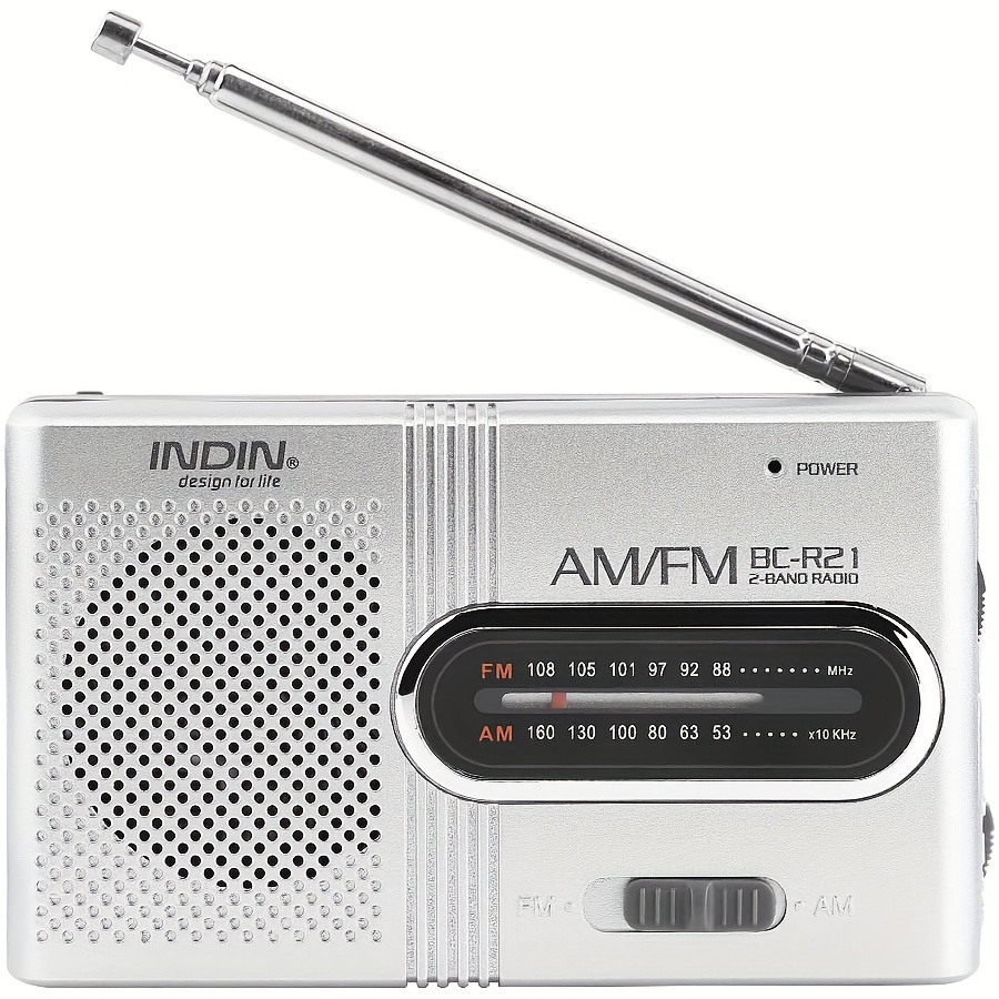 Radio Am Fm Portátil Mini Radio Antena Telescópica Conector - Temu Chile