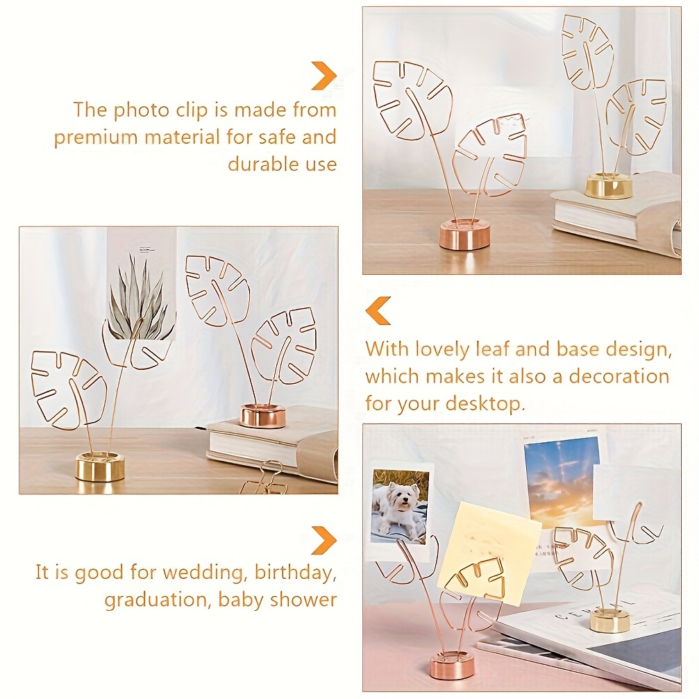 2pcs DIY Creative Cute Round Wooden Holder Picture Frame Clip Table Number  Wedding Photo Holder Photo Clip Memo Name Card