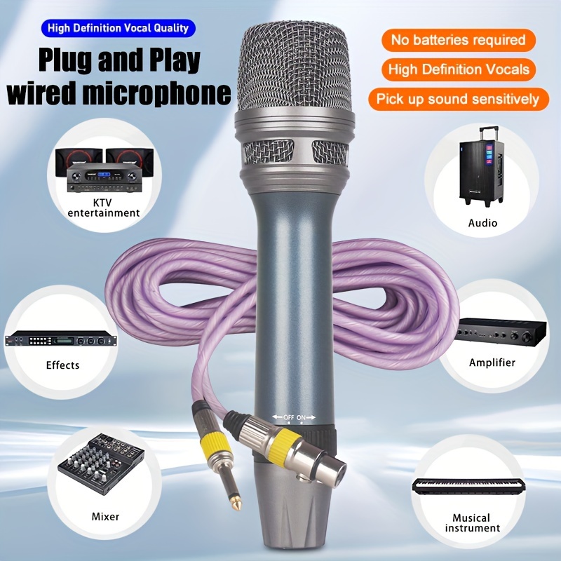 Wireless Handheld Microphone metal Dual Uhf Cordless Dynamic - Temu