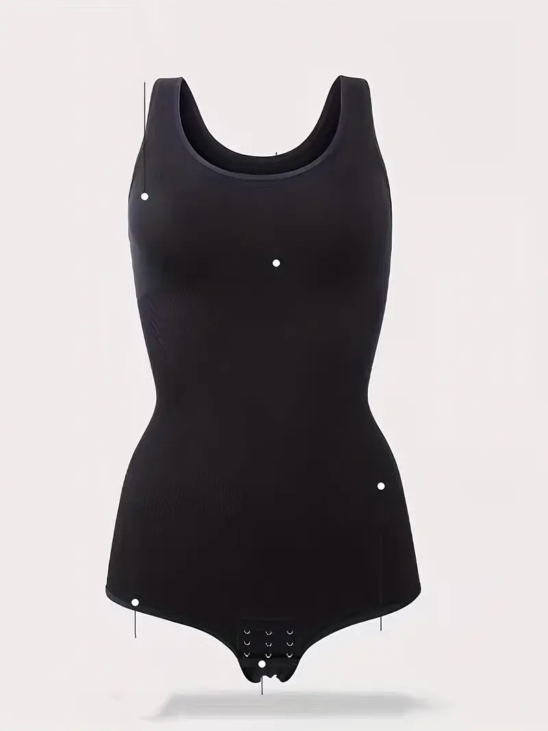 Women's Basic Sleeveless Bodysuits Slim Fit Stretch Tank Tops Halter  Jumpsuits Waist Trainer Full Body - Temu