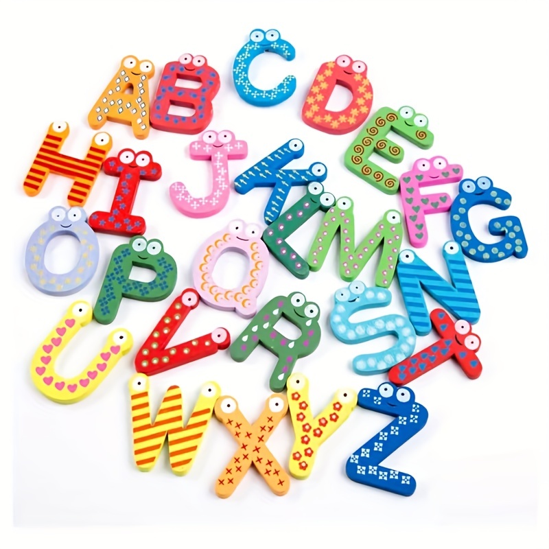 Magnetic Alphabet Stickers: Educational Toys For Kids To - Temu