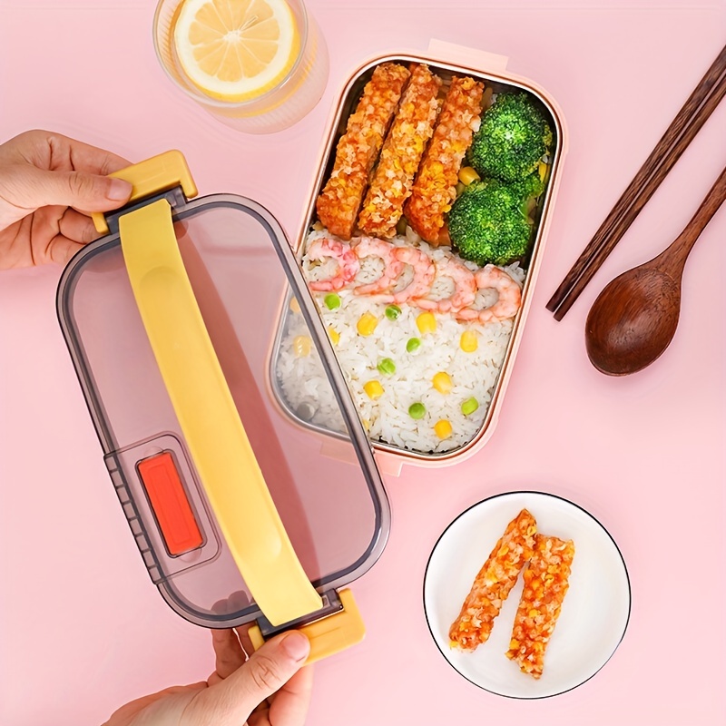 Bento Box, Stainless Steel Insulated Food Container, Multi Layers Stackable Lunch  Box For Adults/teens, Leakproof Salad Snack Box For Office, School,  Camping, Kitchen Supplies - Temu