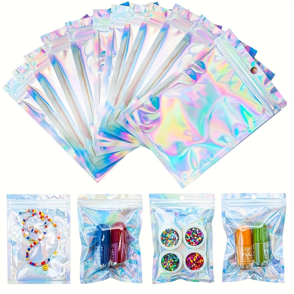 1pc Self-sealing Bag Laser Color Candy Packaging Bag Jewelry