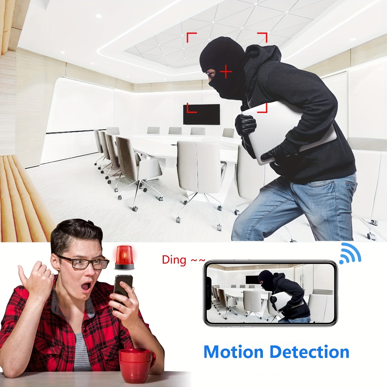 Mini Wireless Camera Real 1080P Wifi Camera Home Nanny Tiny Cam Baby with  Night Vision Motion Cell Phone App Detection 