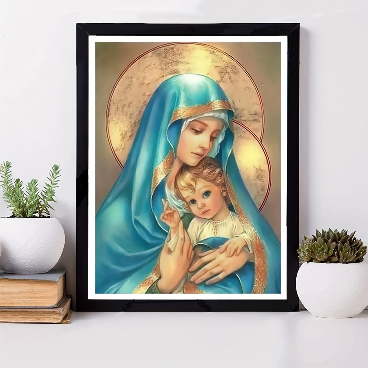 5D DIY My Diamond Art (Mother Mary and Baby Jesus) Diamond