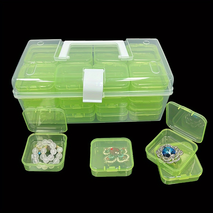 Transparent Plastic Storage Case Crafts Accessories - Temu