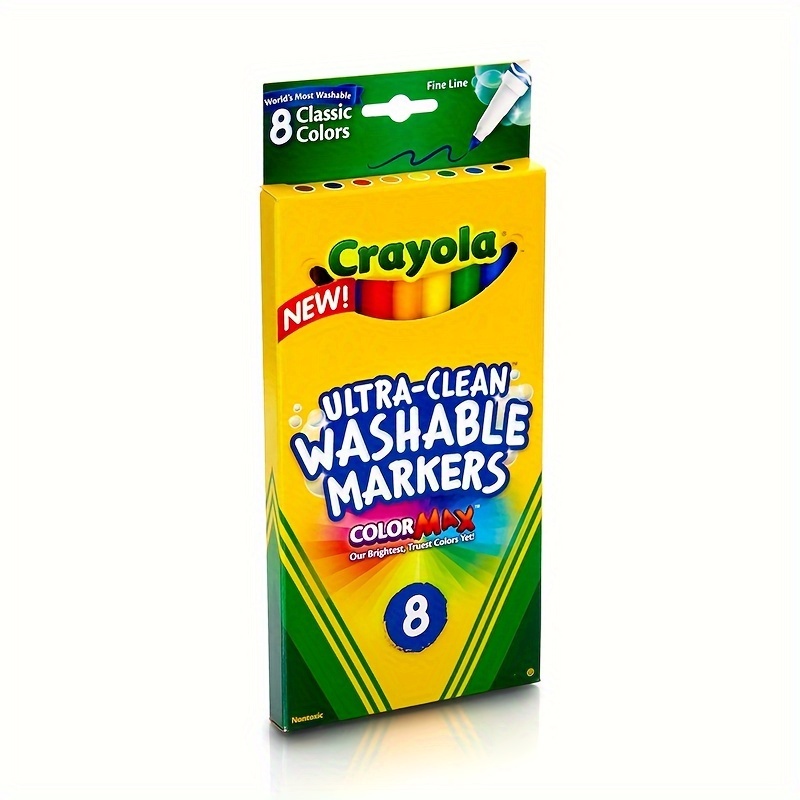  Crayola Washable Dry-Erase Fine Line Markers, 12