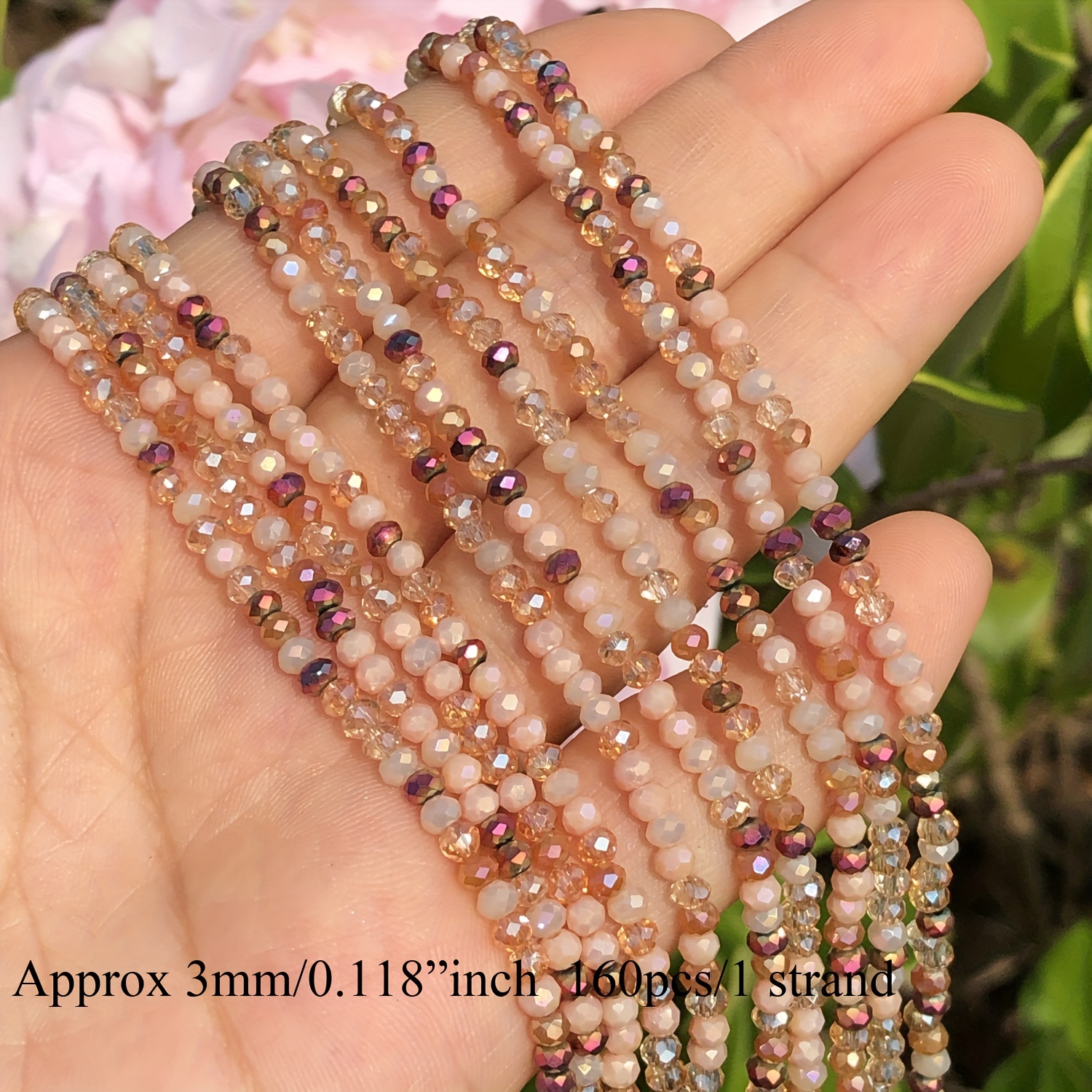 Gradient Color Faceted Austrian Crystal Glass Beads Loose - Temu