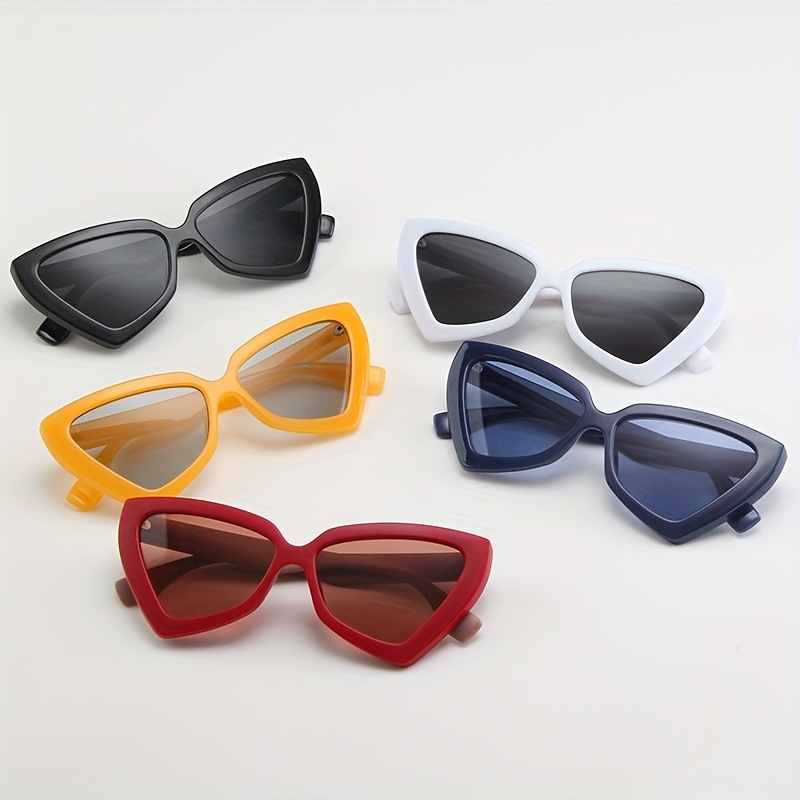 Y2K Triangle Cat Eye Sunglasses UV400 Sun Shades