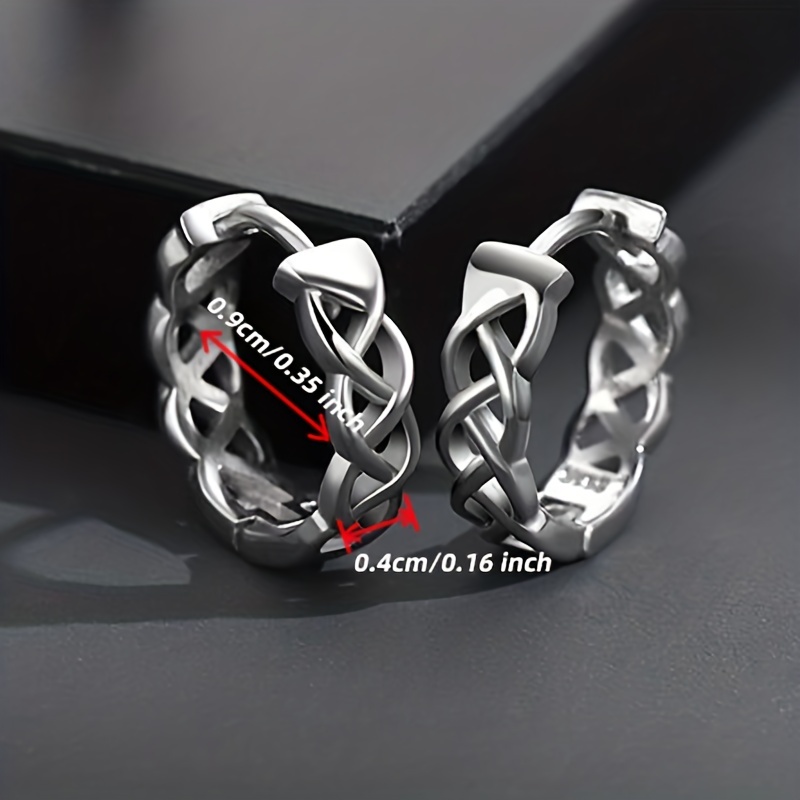 Stylish Copper Woven Earrings for Men