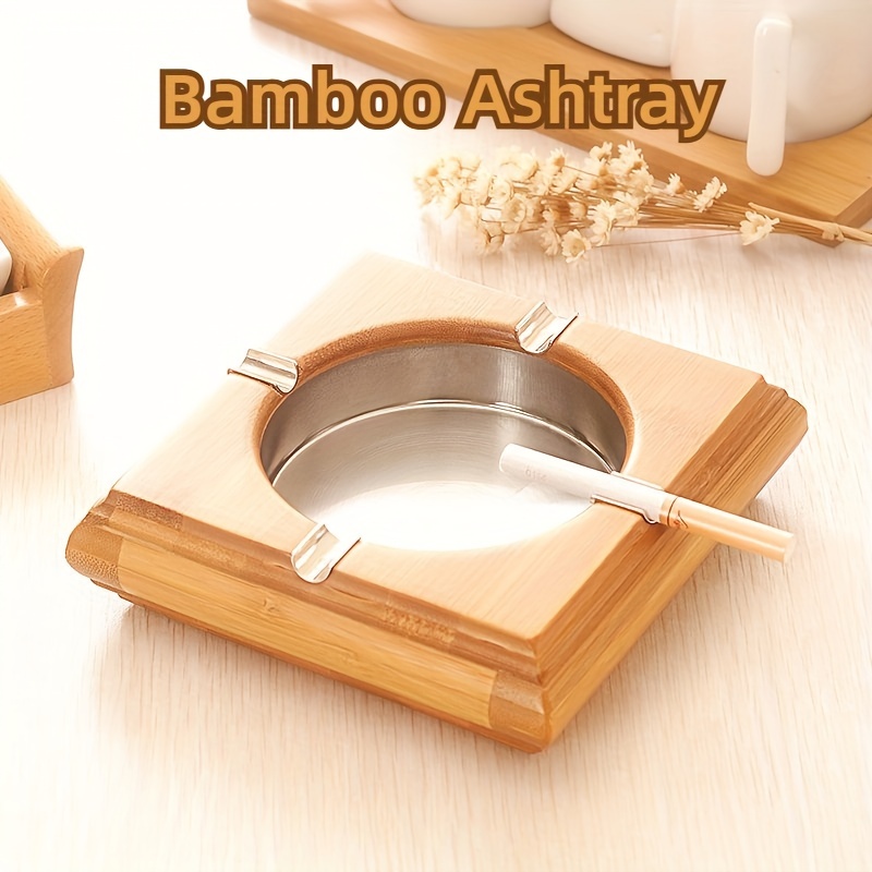 Ashtrays Whiskey Glass Tray And Holder For Indoor - Temu