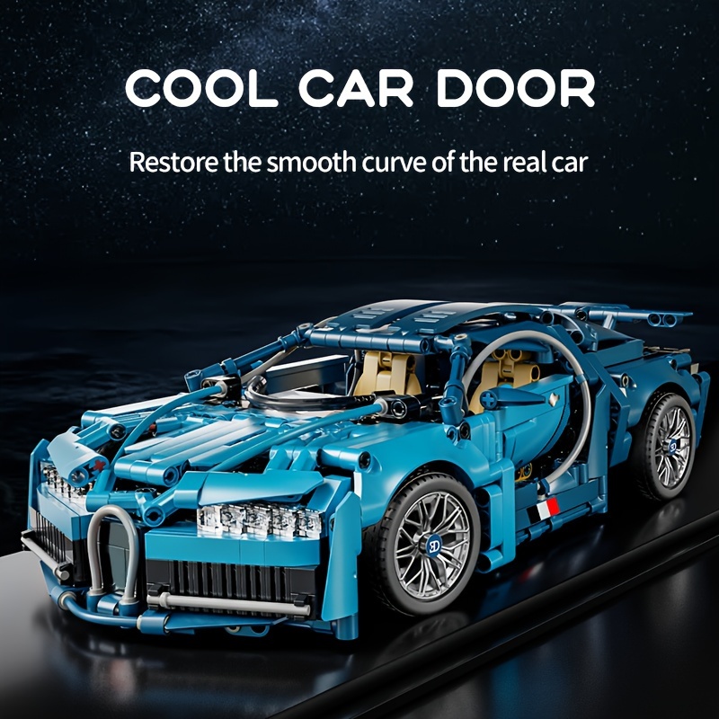 

The New Product 1144pcs 1:14 Blue Sports Car Toy Model, Leading The Design Trend, Stimulating Creativity And Hands-on Ability, Suitable For Daily Entertainment And Christmas Gifts
