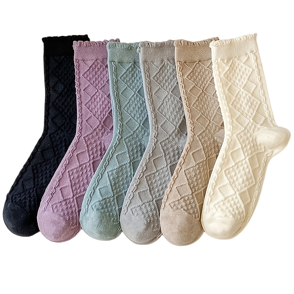 Floor Lady Warm Casual Socks Women Socks Vintage-Pack Winter 5 Socks