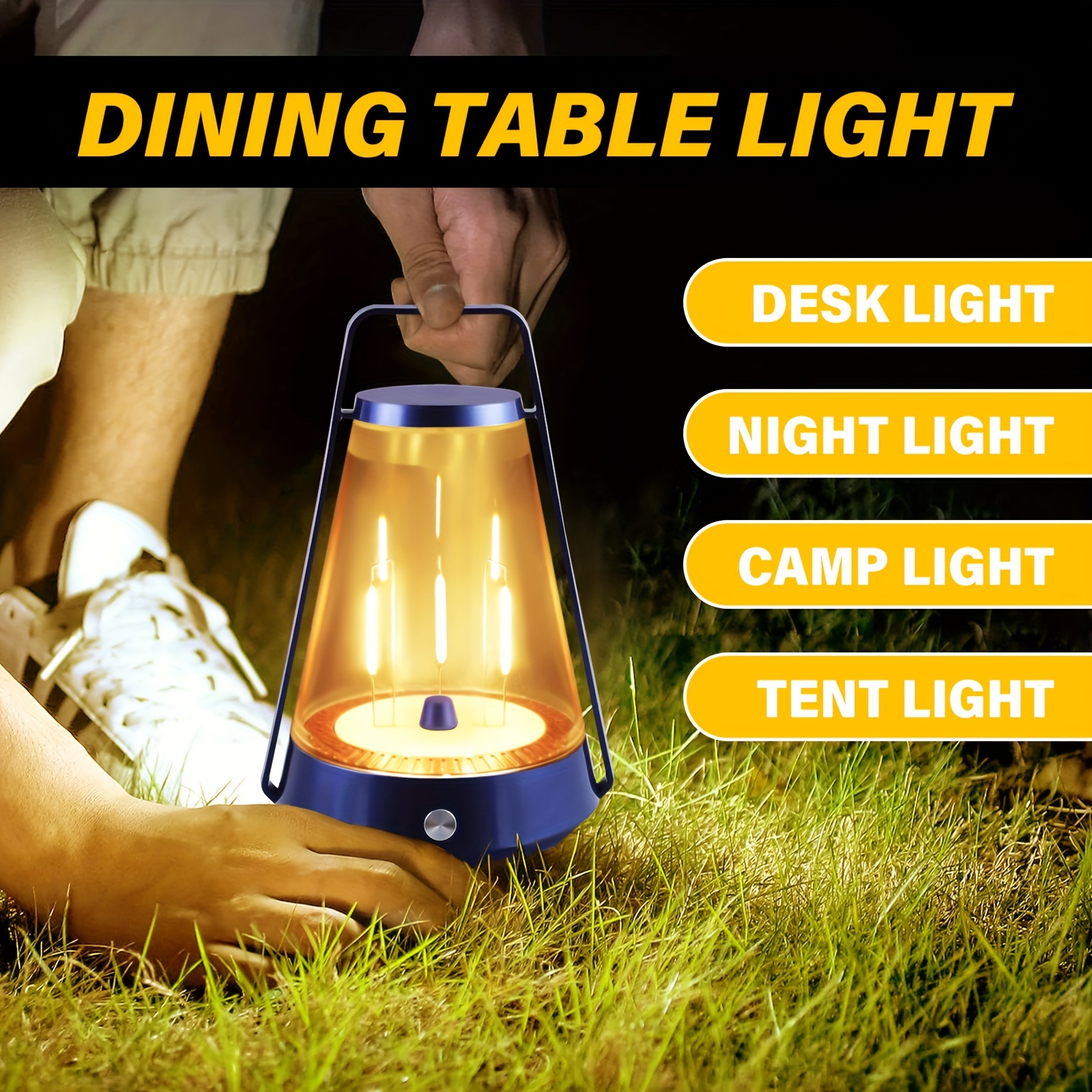 Camping Lantern Led Rechargeable Portable Tent Light 4 Light - Temu