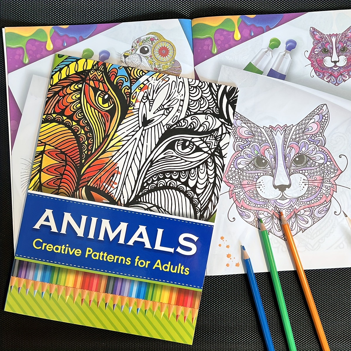 Decompressing 16 Pages Colorful Book,, Student Adult Creative Diy Drawing  Book,art Color Matching Exercise Book, Graffiti Toys, Practice Gifts,  Puzzle Toys - Temu