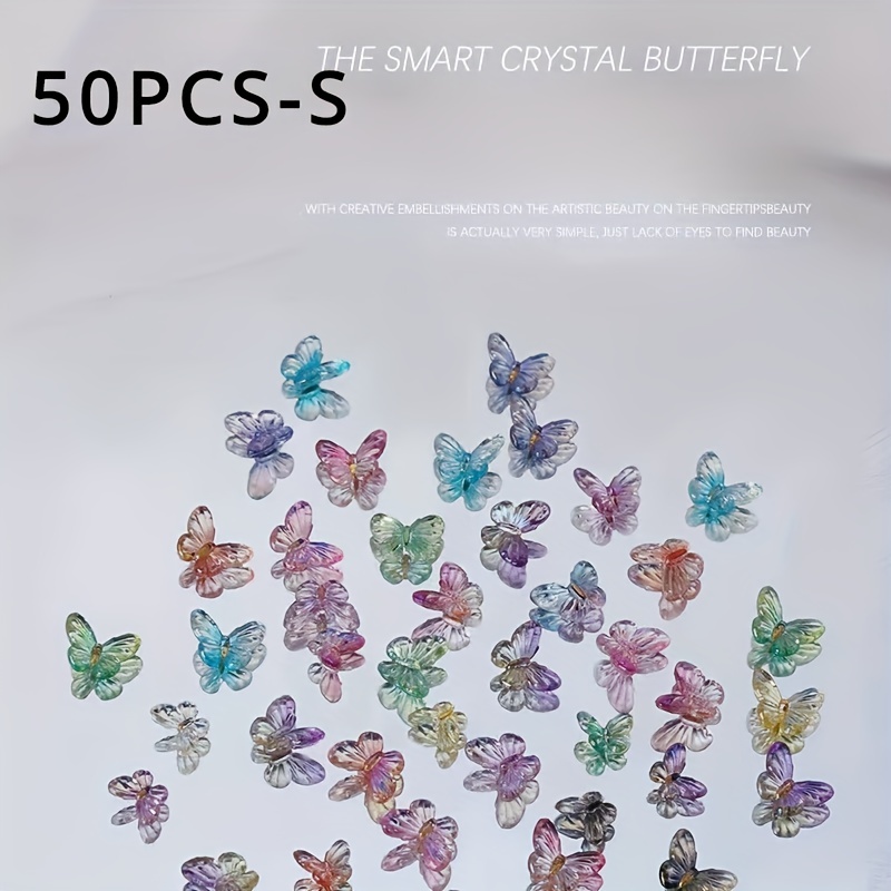 Mini Colorful Butterfly Sticker, Epoxy