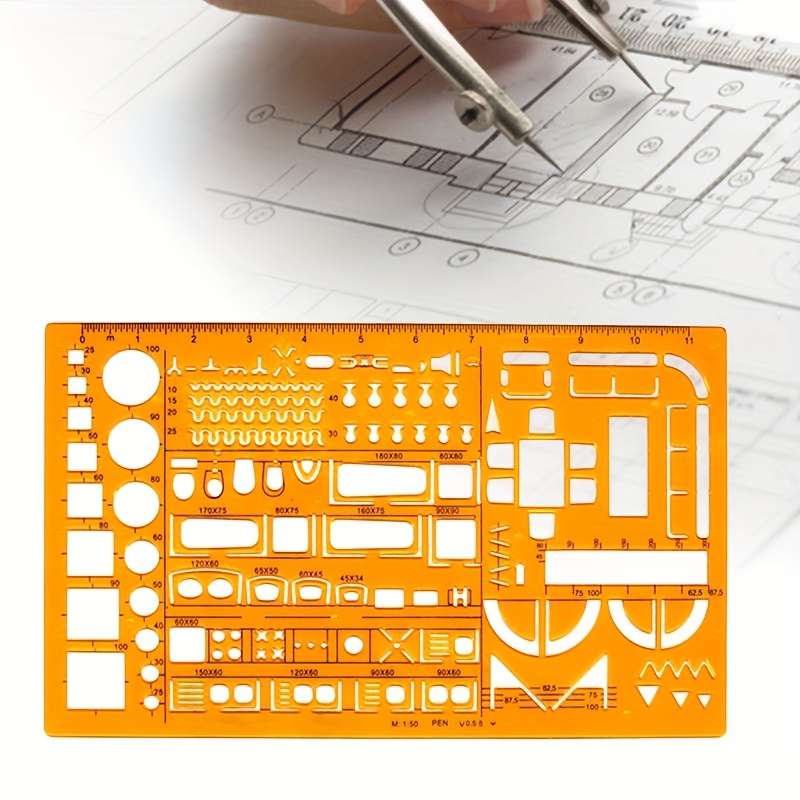 Circle Stencil Template Ruler Circle Ruler Drawing Template Art Circle  Drawing Auxiliary Ruler Geometry Drawing Multifunctional Ruler for