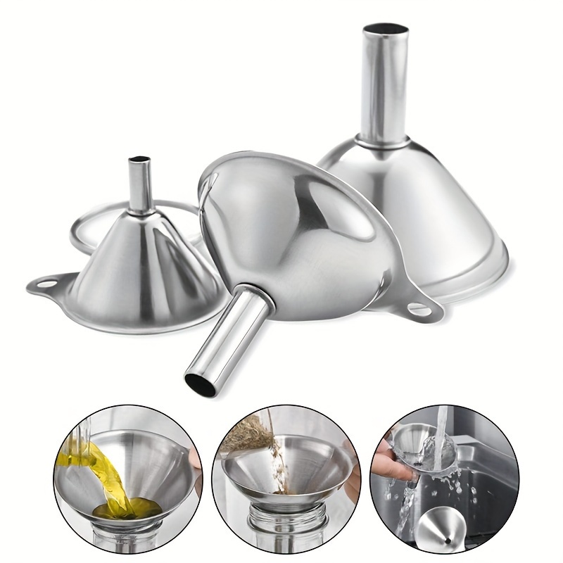Las mejores ofertas en Embudos de cocina de acero inoxidable plata