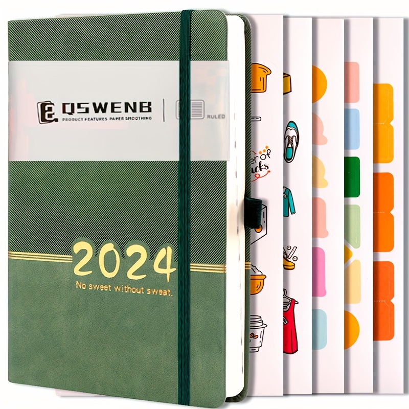 Carnet D'agenda 2024, Carnet De Planification Quotidienne De 365 Jours,  Carnet De Notes De Gestion Du Temps - Temu France