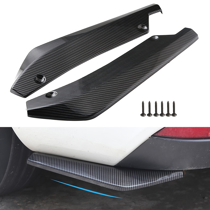 Universal Auto Vorne Hinten Stoßstange Streifen Lip Spoiler Diffusor  Splitter Scratch Protector Carbon Fiber Winglets Seite Rock Verlängerung